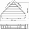 Полка металлическая WASSERKRAFT K-733POLISHED BLACK K-733PB