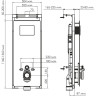 Система инсталляции для унитазов WASSERKRAFT SALM 27TLT.010.ME.WH.BN02